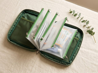 Open pack showing the mesh pockets and packets